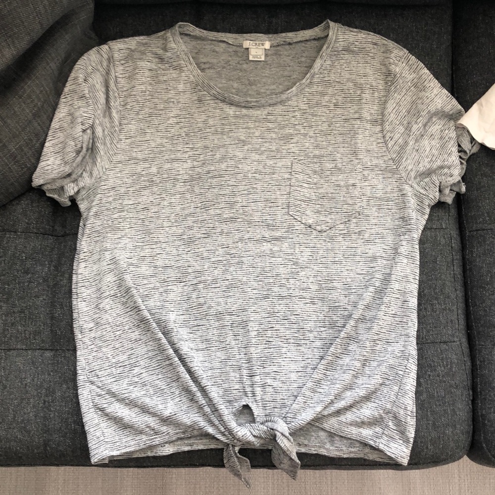 J. Crew tie waist top